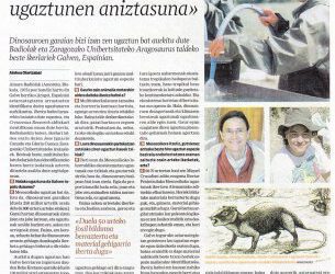 Entrevista a Ainara sobre el nuevo mamífero del Mesozoico que hemos descrito